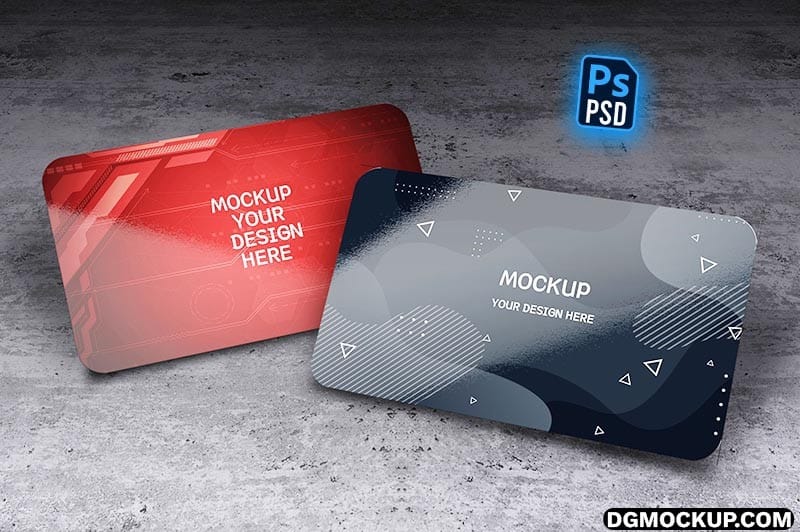 DGMOCKUP 3D Business Card Free PSD Mockup Templates Preview