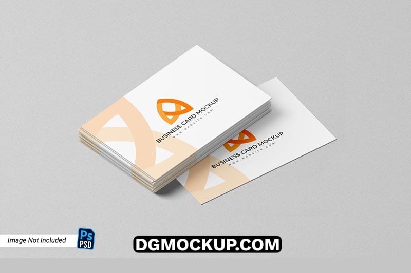 Minimalist Perspective Business Card Free PSD Mockup Template Preview