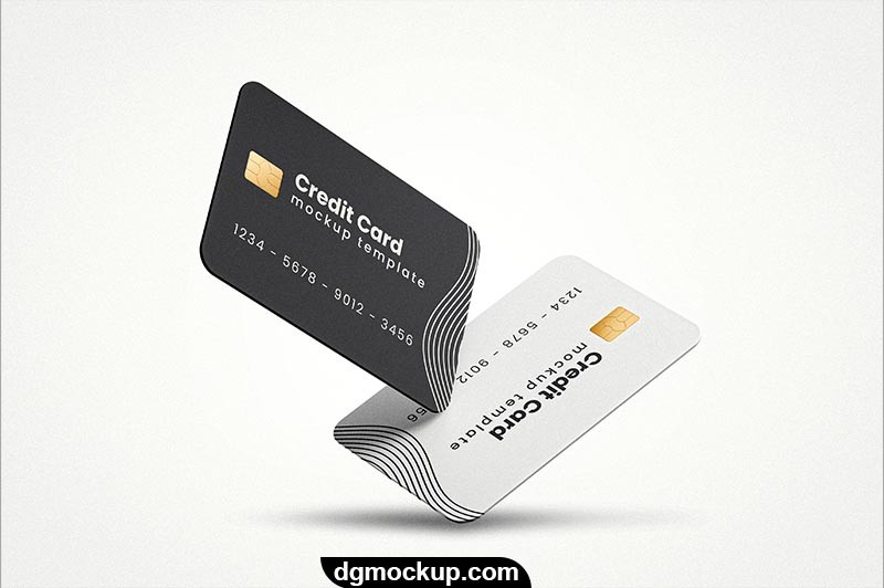 Credit Card Editable Photoshop Free PSD Mockups Preview