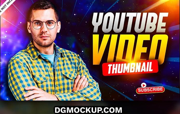 Creative YouTube Video Thumbnail Design Free PSD Template Preview