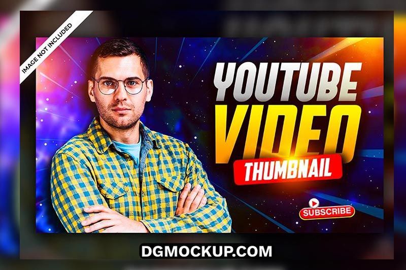 Creative YouTube Video Thumbnail Design Free PSD Template2 Preview