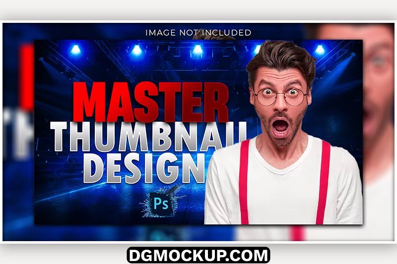 Master YouTube Thumbnail Design Editable Photoshop PSD Template Preview