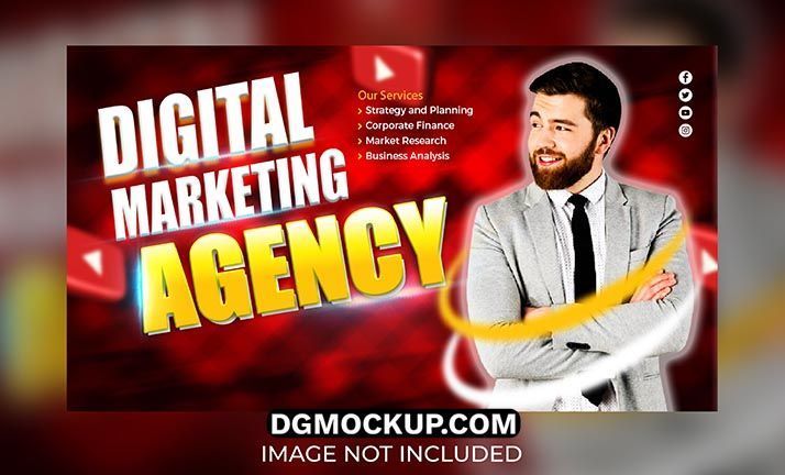 YouTube Thumbnail Design Covers Free PSD Templates Preview