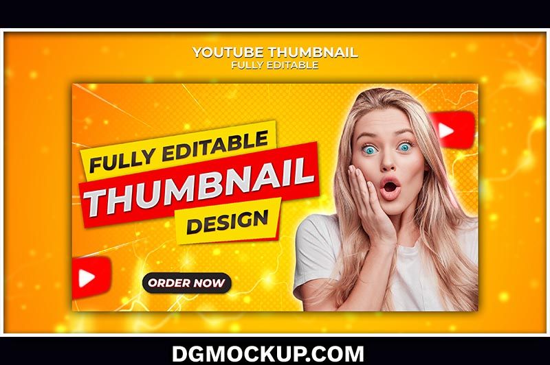 YouTube Thumbnail and Web Banner for Product Review Free PSD Template Preview