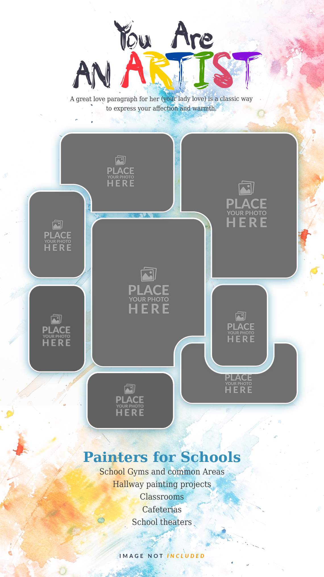 DGMOCKUP.com Unique Family Photo Collage Grid Free PSD Template