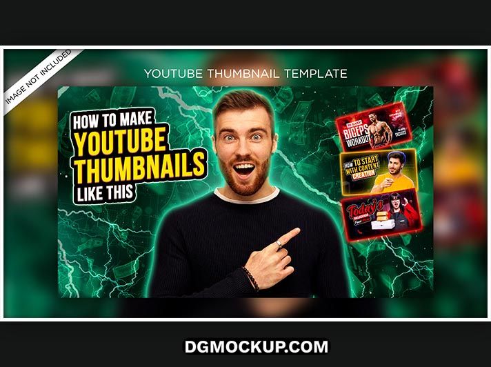 YouTube Channel Thumbnail Video Review Web Banner Premium Free PSD Preview
