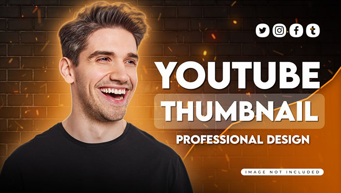 Attractive New Creative YouTube Thumbnail Design PSD