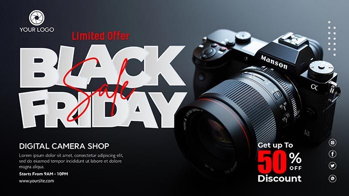 Black Friday Super Sale High Quality PSD Template