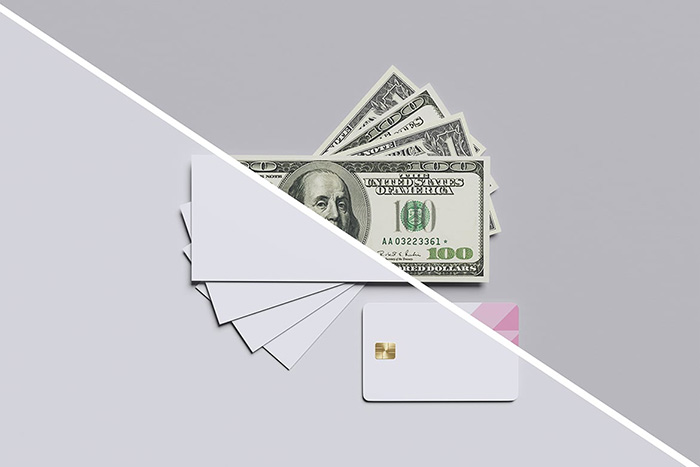 Cash Money and Credit Card PSD Mockup (2)