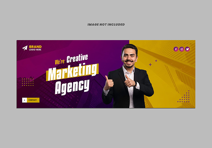 Digital Marketing Agency Web Banner Editable PSD Free