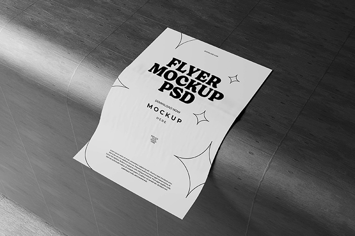 Flyer Mockup Free PSD Template