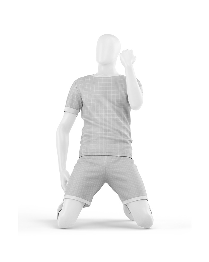 Football Player Uniform PSD Mockup Front View (2)