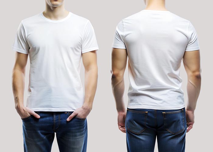 Free One Best Select Man Wearing T-Shirt PSD Mockups