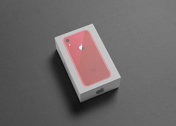 Free Phone Box PSD Mockup
