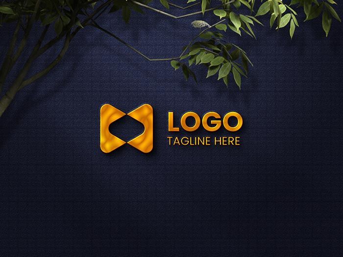 New Company Luxury 3D Logo PSD Mockup