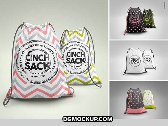 PSD 02 – Dual Bag Left-Right Perspective PSD Mockup Preview