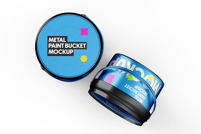 Paint Bucket Model Free PSD Mockup (3)