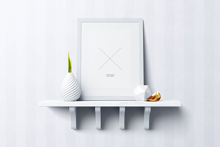 Photo Frame Customizable PSD Mockup