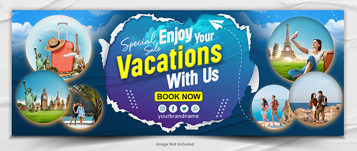 Travel Agency Social Media Vacation Explore Design Free PSD