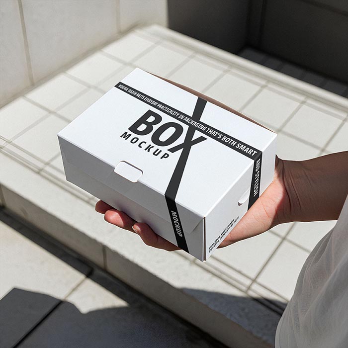 White Close Box PSD Mockup Design (2)