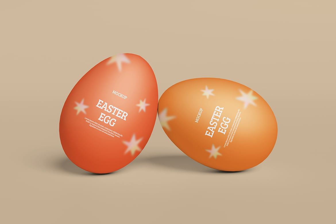 Easter Egg Free PSD Mockup
