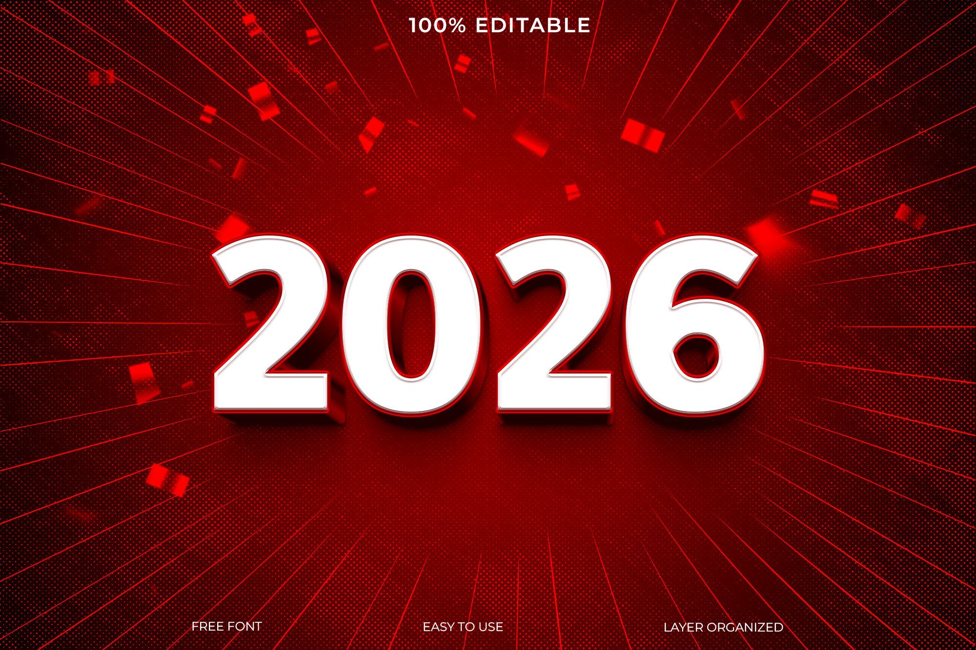 2026 Free 3D Text Style PSD Download