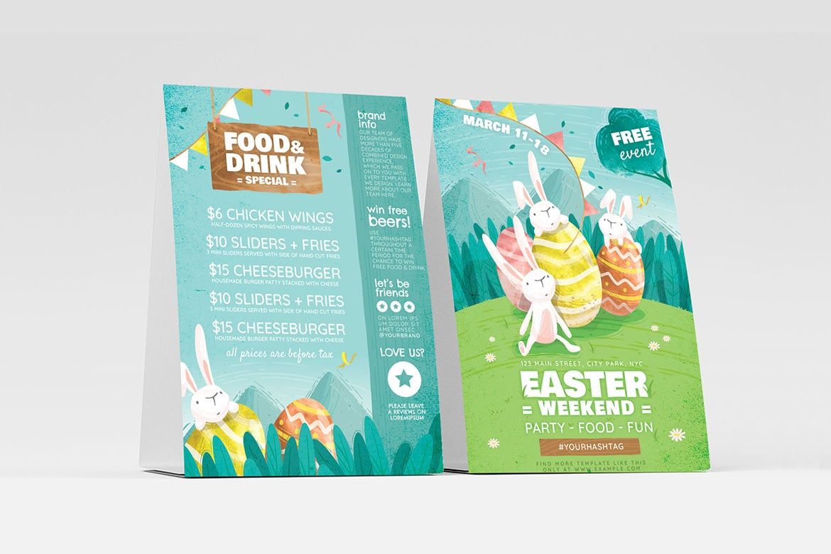 Easter Weekend Flyer PSD Templates 