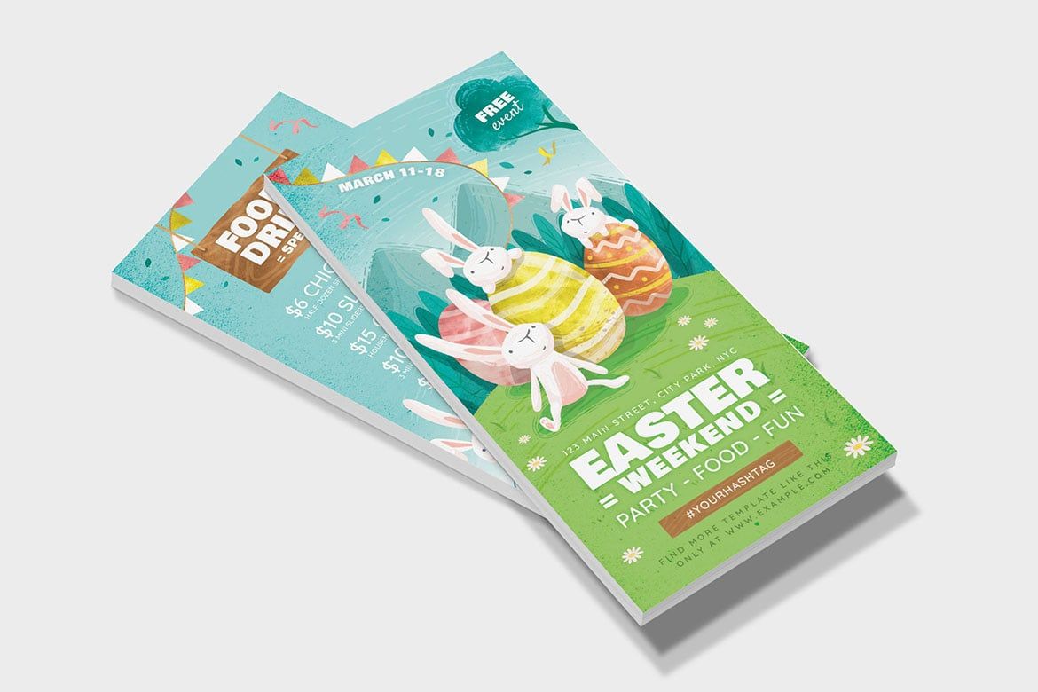 Easter Weekend Flyer PSD Templates 