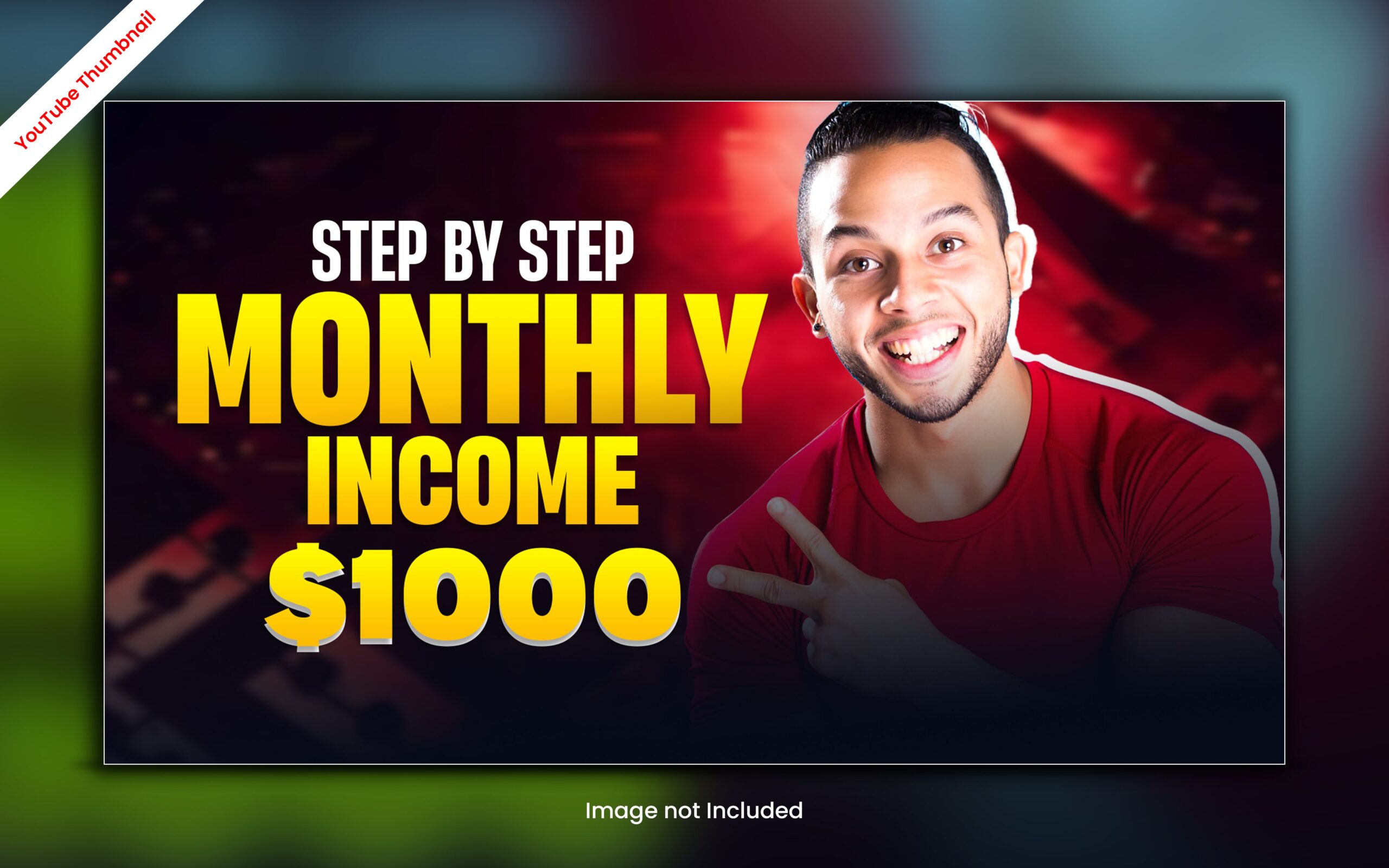 Free Attractive YouTube Thumbnail Design PSD Template