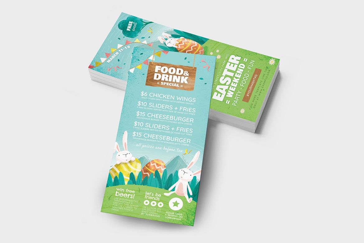 Easter Weekend Flyer PSD Templates 