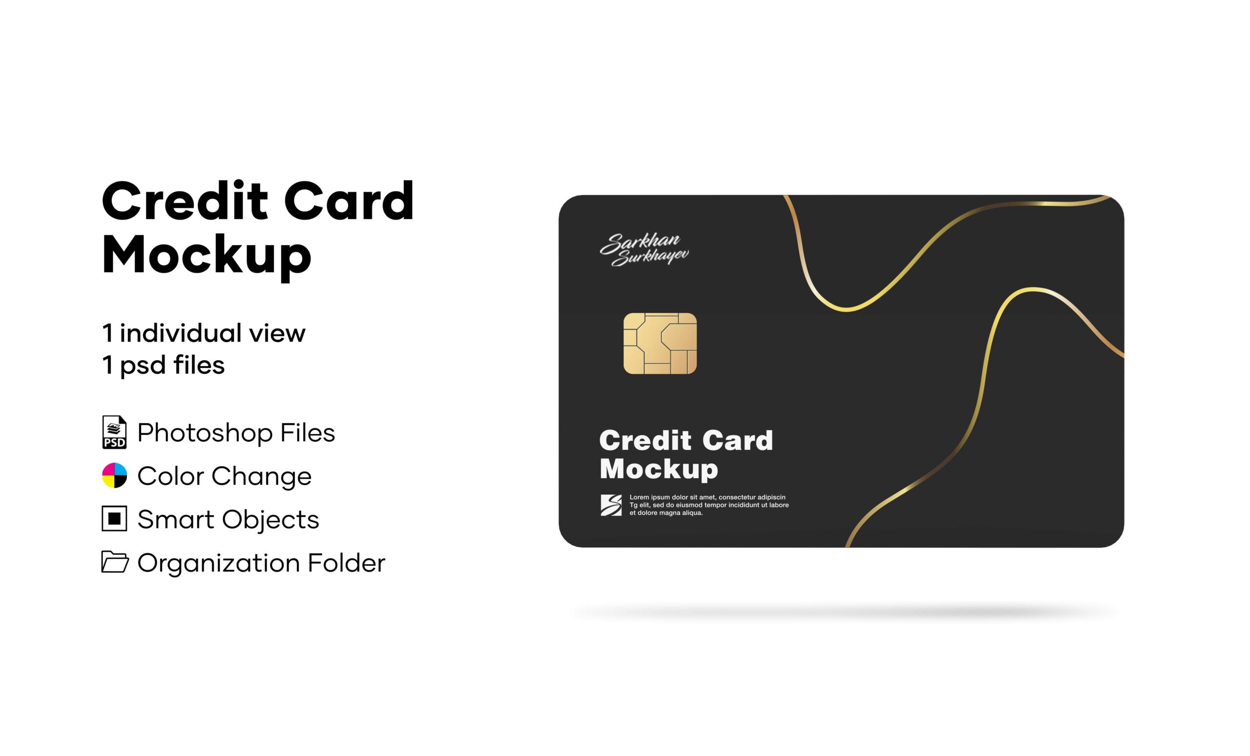 DGMOCKUP.COM Black Credit Card Free PSD Mockup
