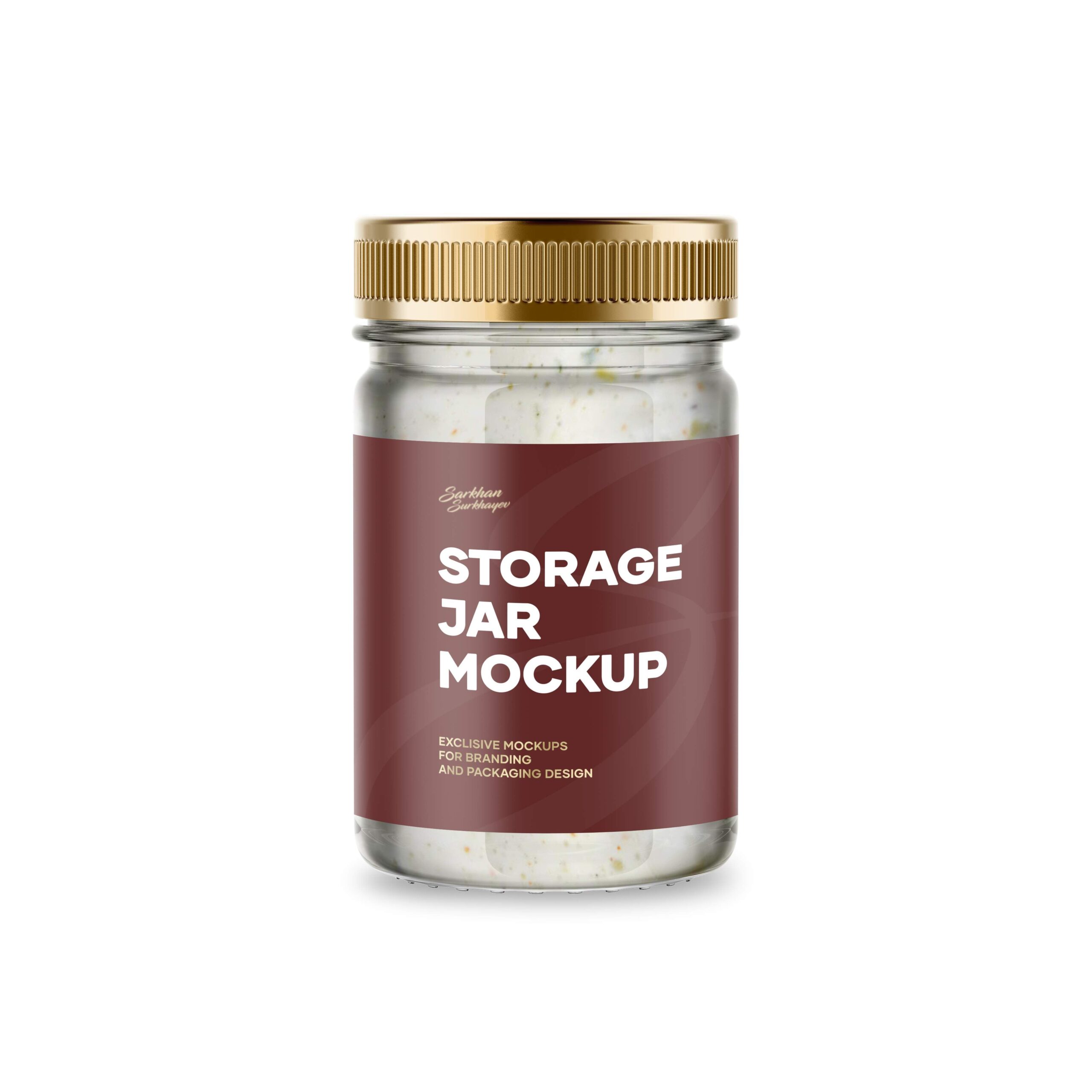 Storage Jar Free PSD Mockup Download