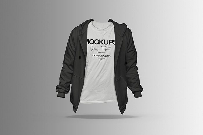 Hoodie and T-Shirt PSD Mockups