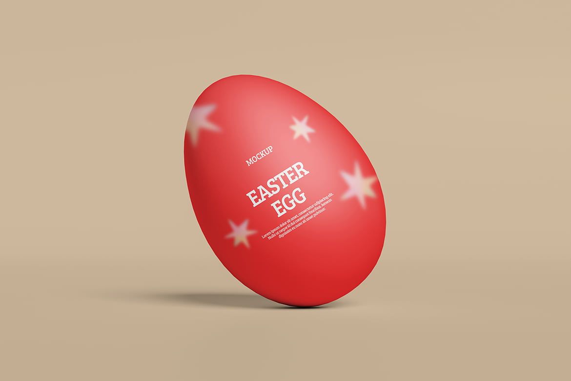 Easter Egg Free PSD Mockup