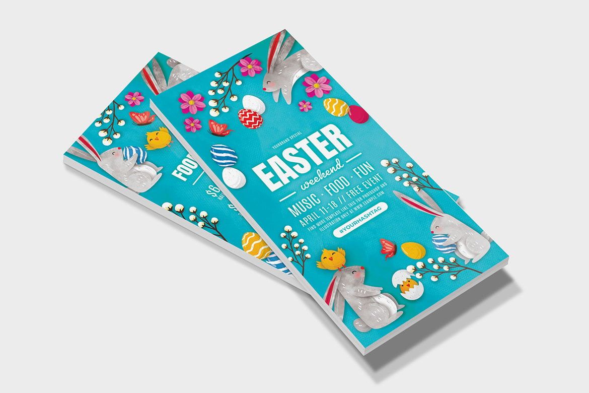 Easter Flyer Templates in PSD and Vector