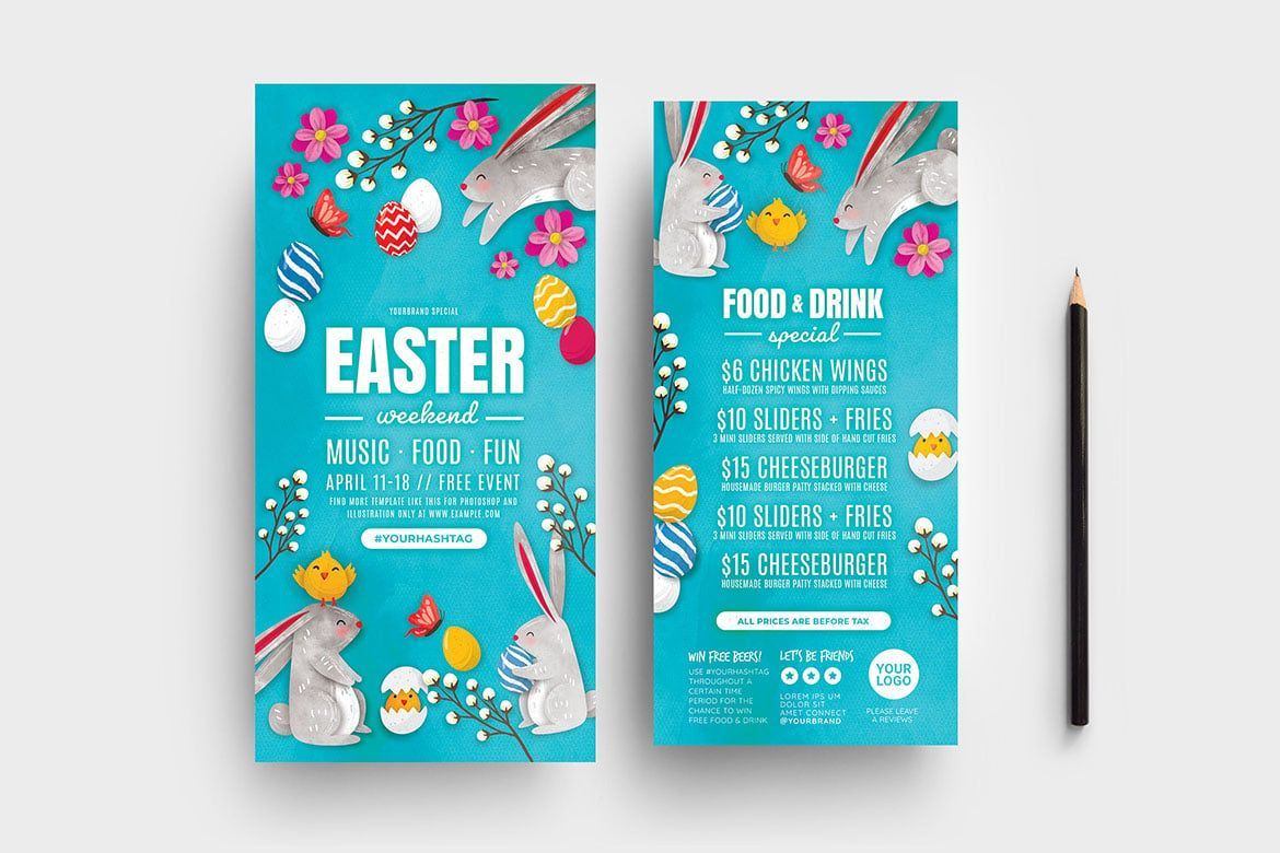 Easter Flyer Templates in PSD and Vector