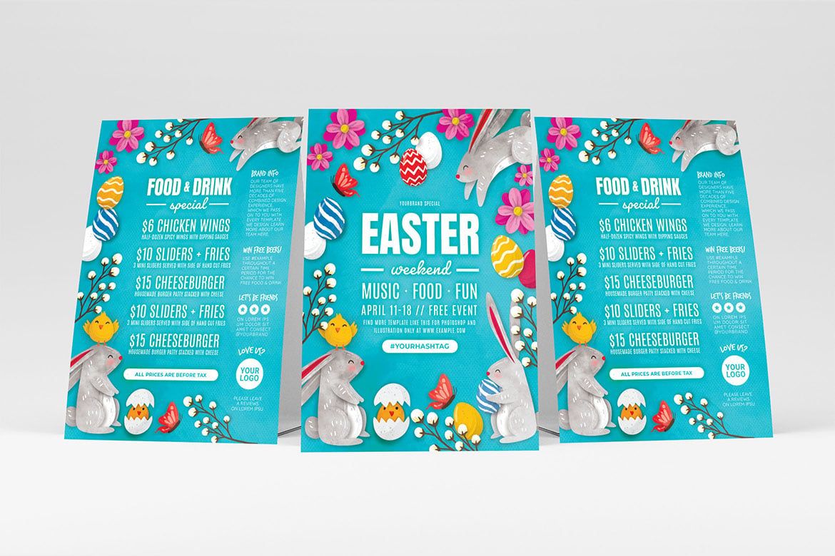 Easter Flyer Templates in PSD and Vector