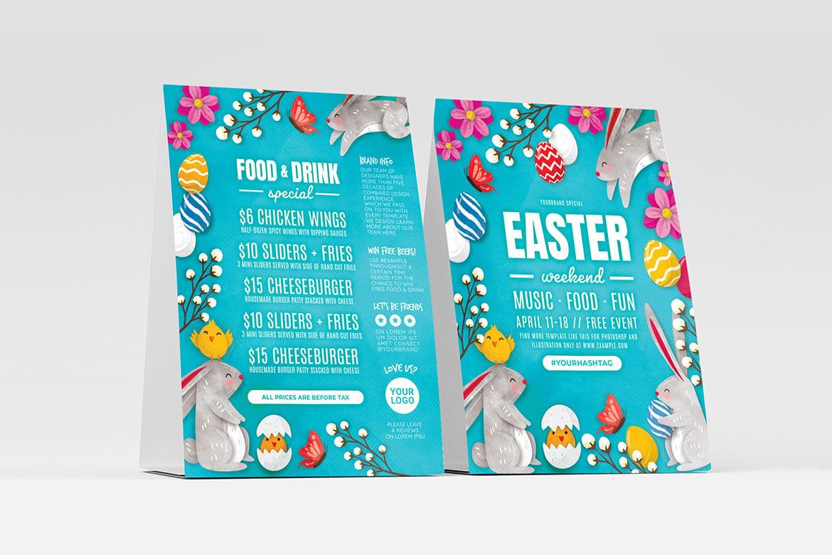 Easter Flyer Templates in PSD and Vector