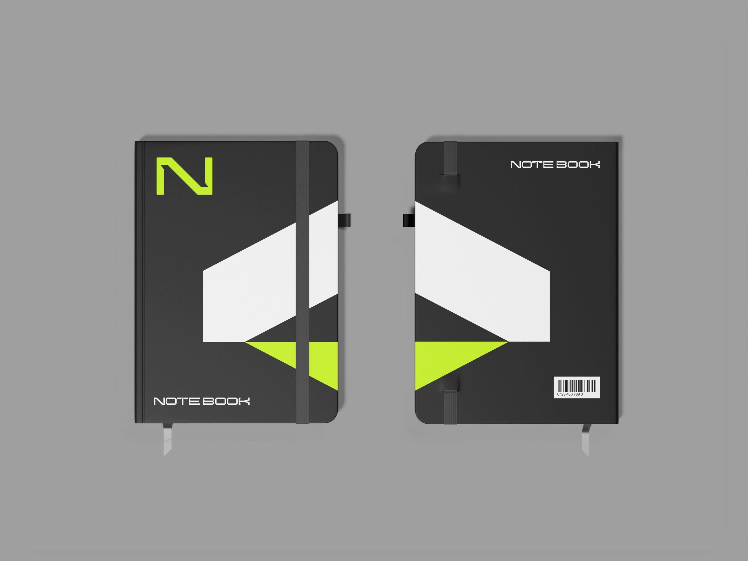 2 Notebook Free PSD Mockup Download