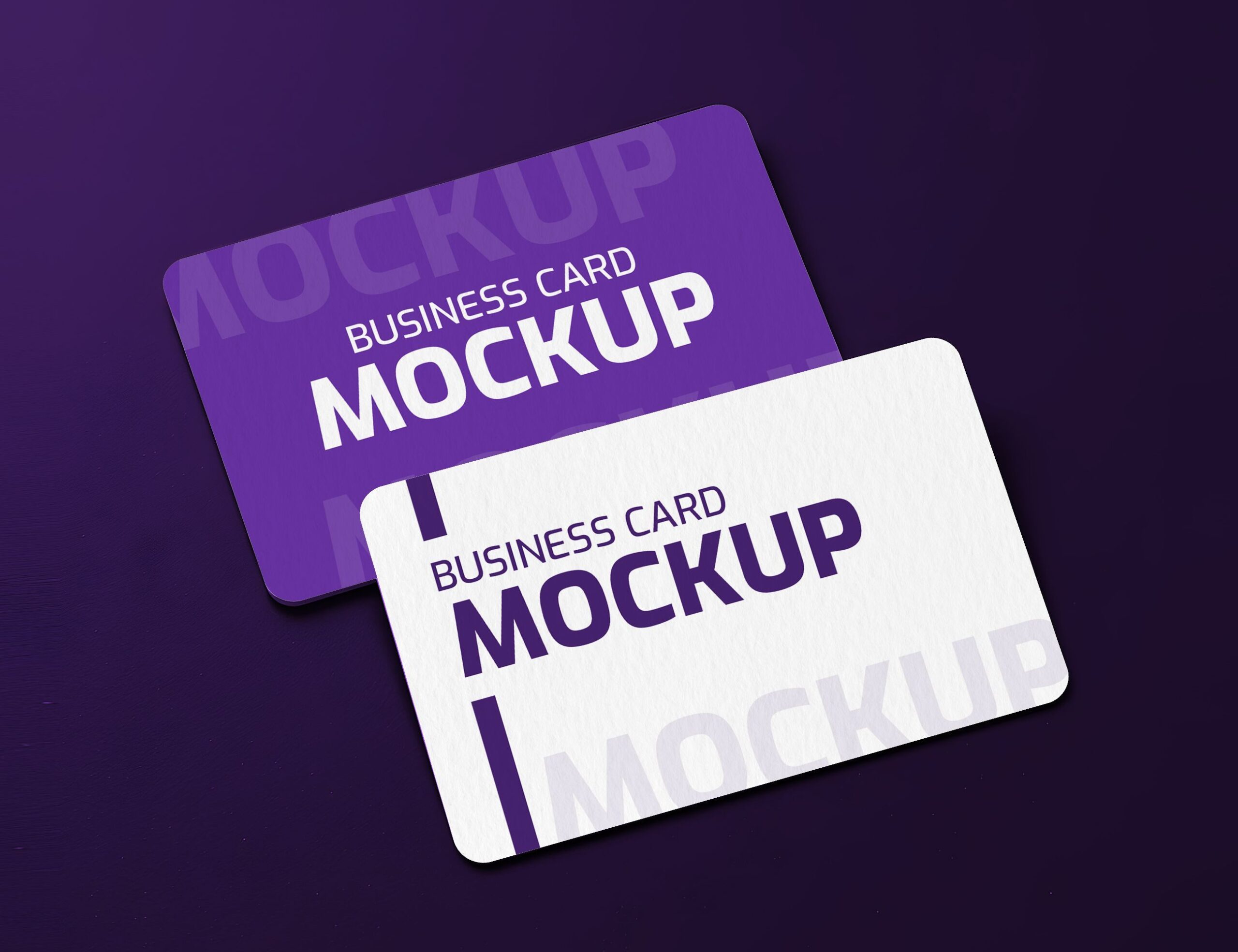 Business Card Mockup Design Template Free PSD