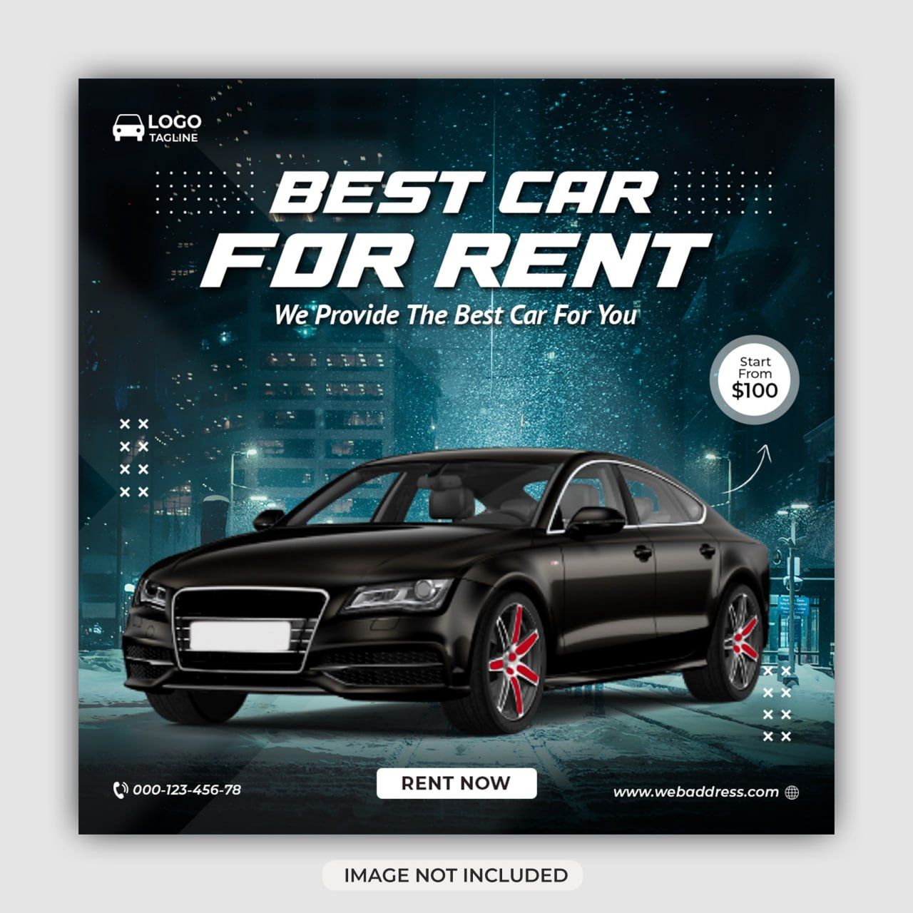 Car Rental and Automotive Web Banner PSD Template