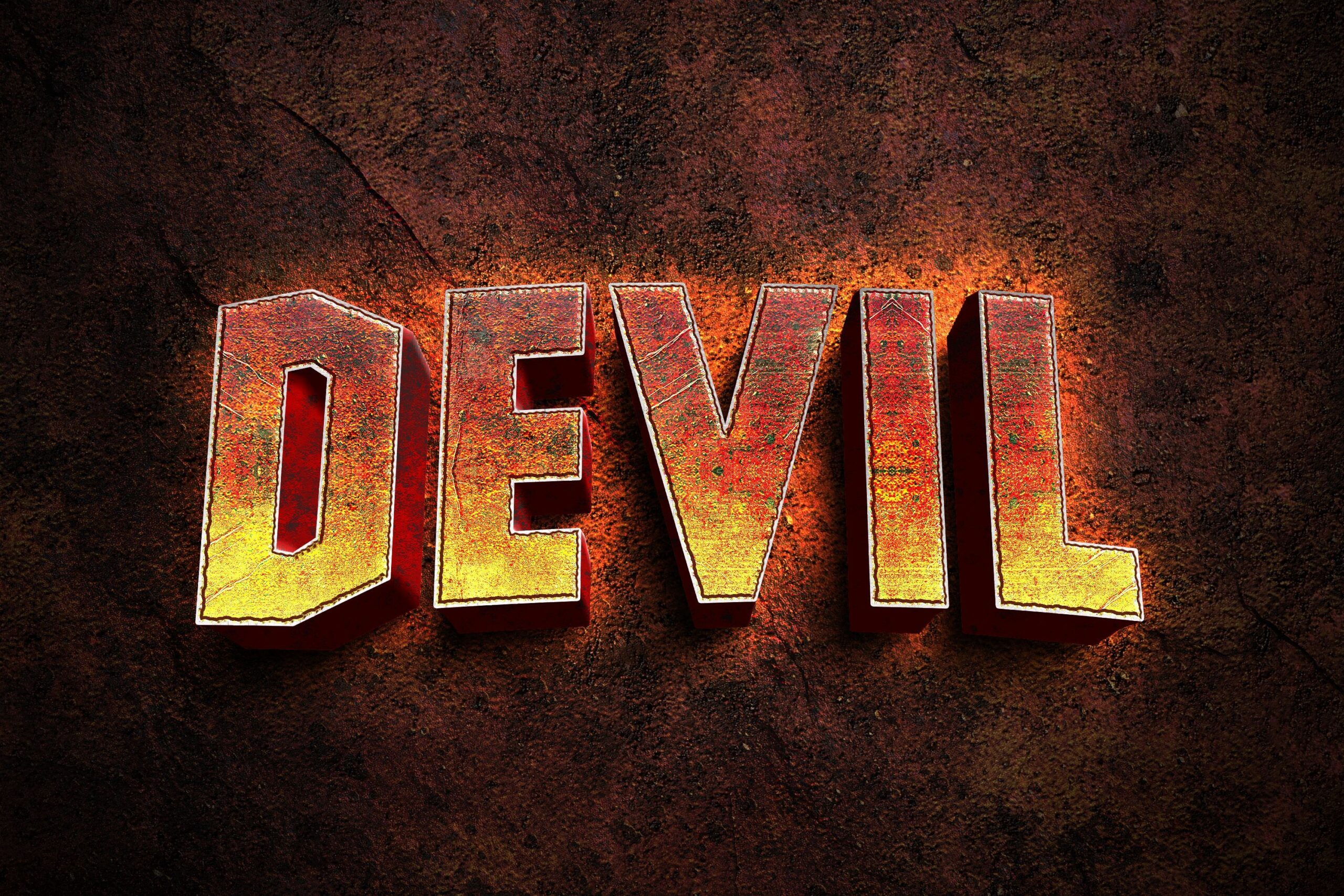 Devil Movie text effect editable PSD Free Download