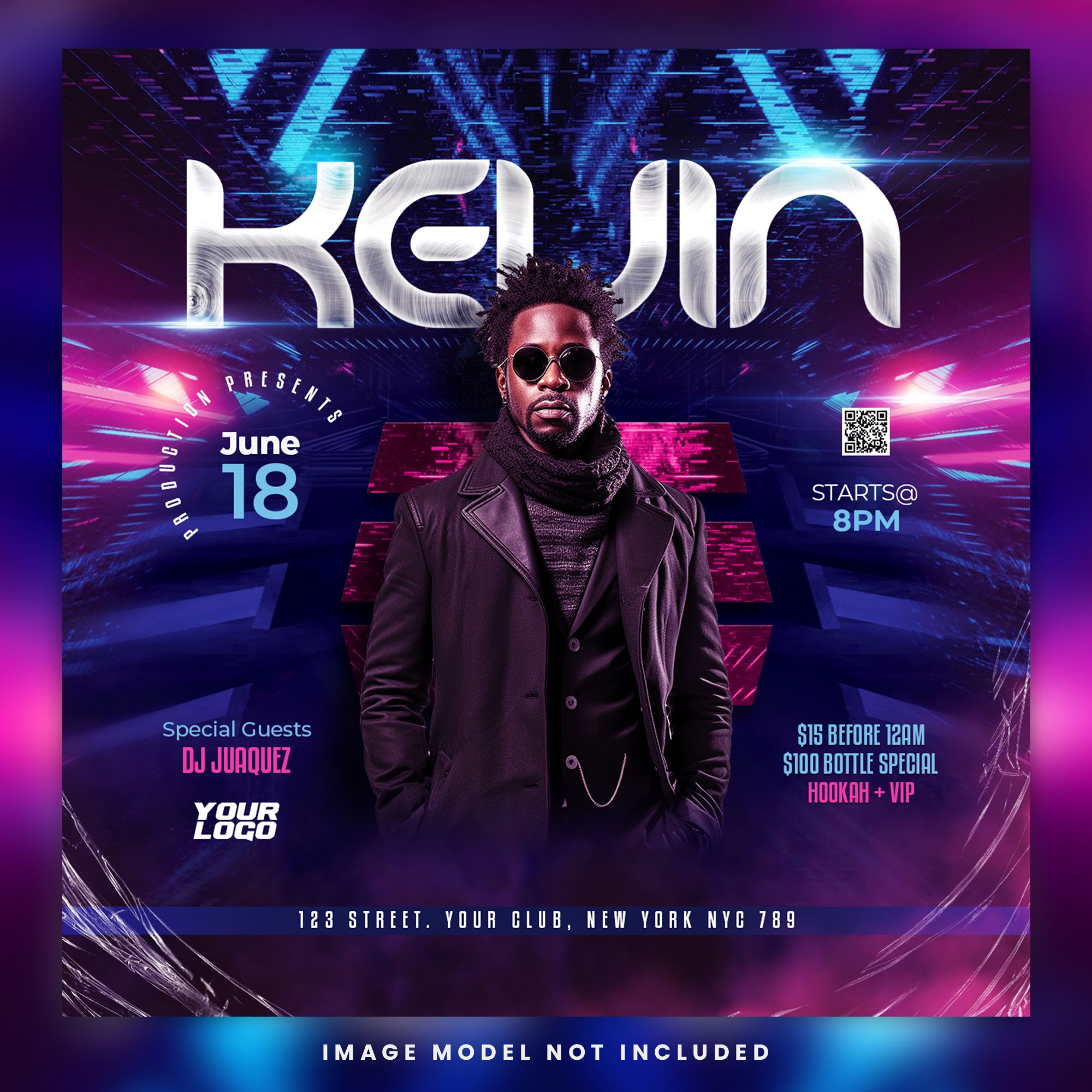 Flyer Party Club Post and Story Free PSD Download