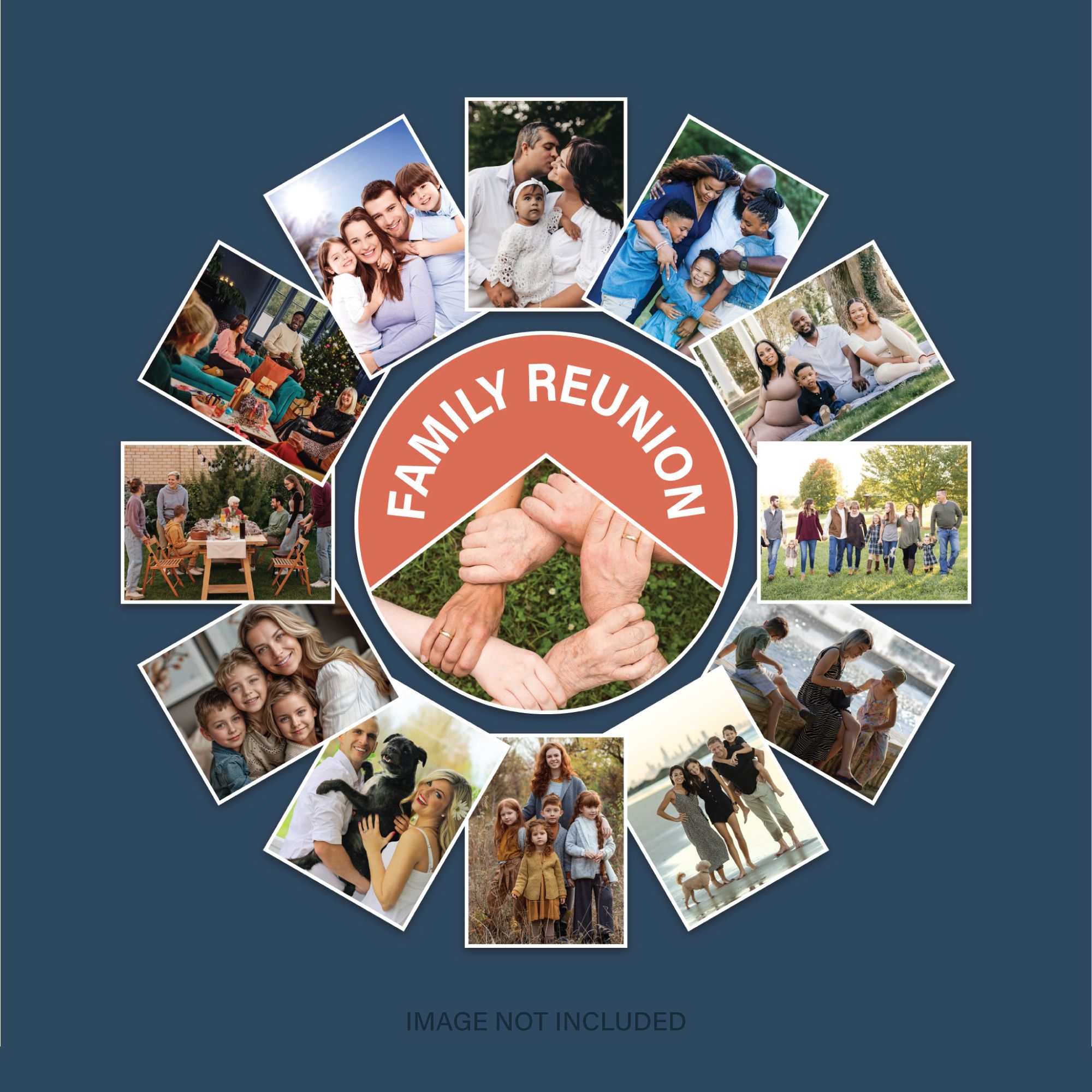Free Family Reunion Photo Collage Frame PSD 14 Image 