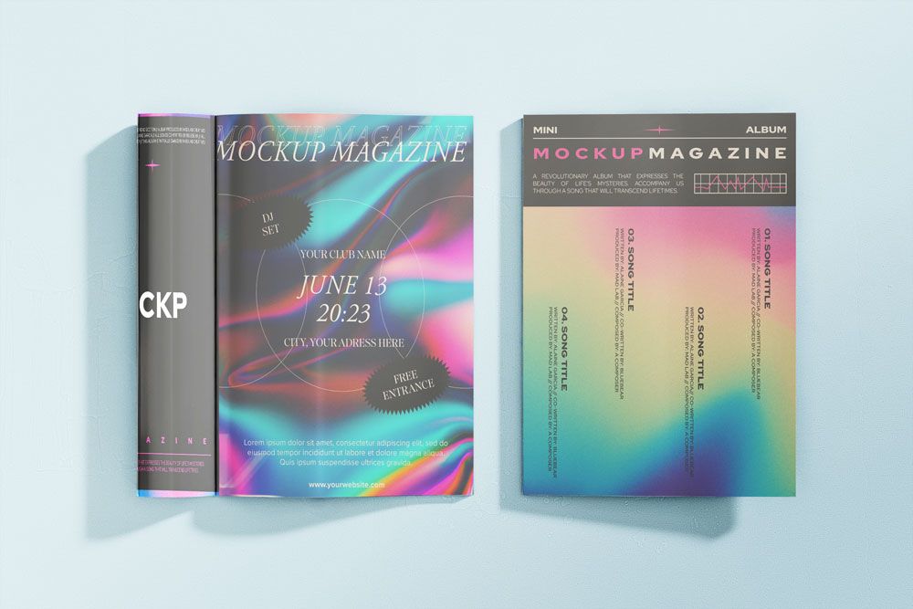 Free Glossy Magazine – PSD Mockup