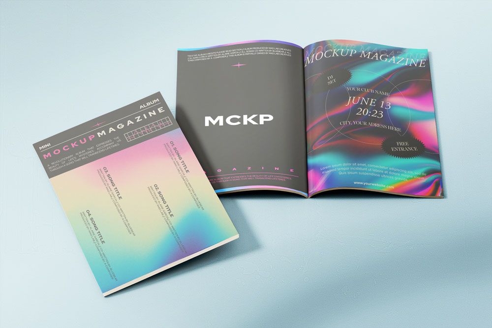 Free Glossy Magazine – PSD Mockup