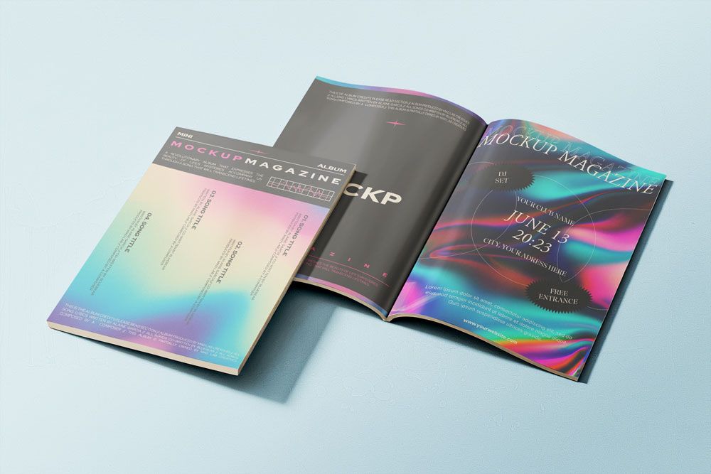 Free Glossy Magazine – PSD Mockup