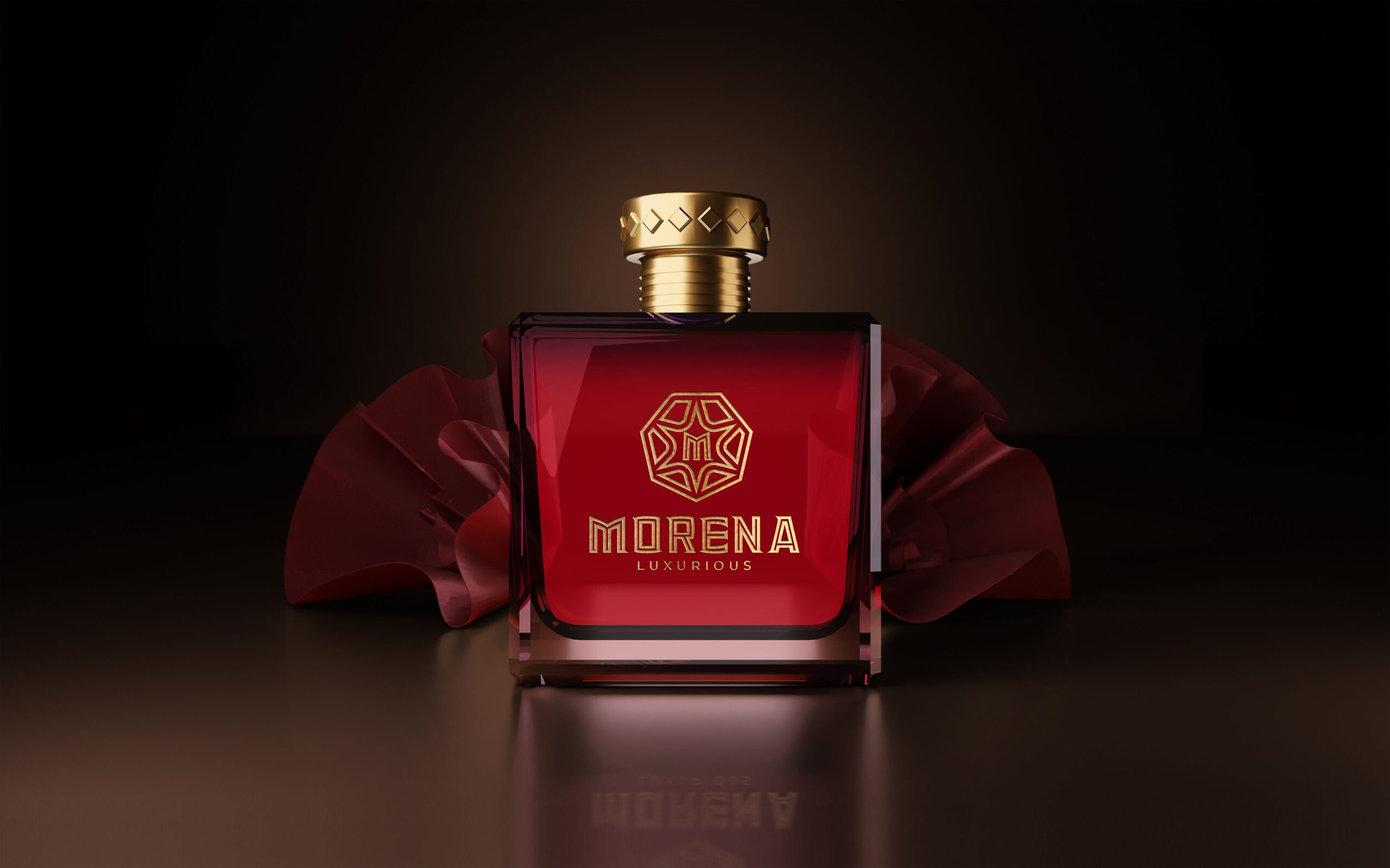 Free Luxury Perfume – Realistic PSD Mockup 