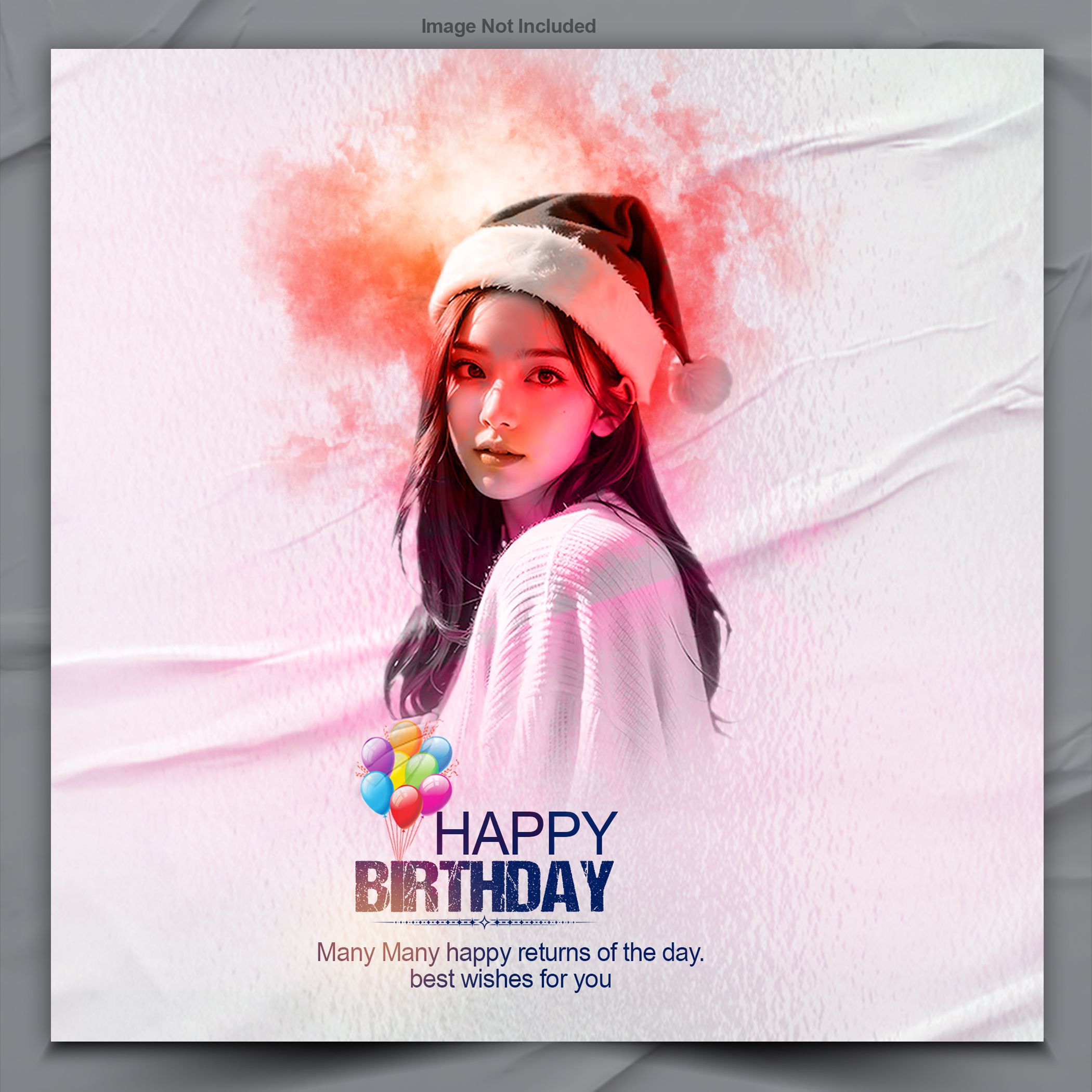 Free PSD Template Birthday Poster Design
