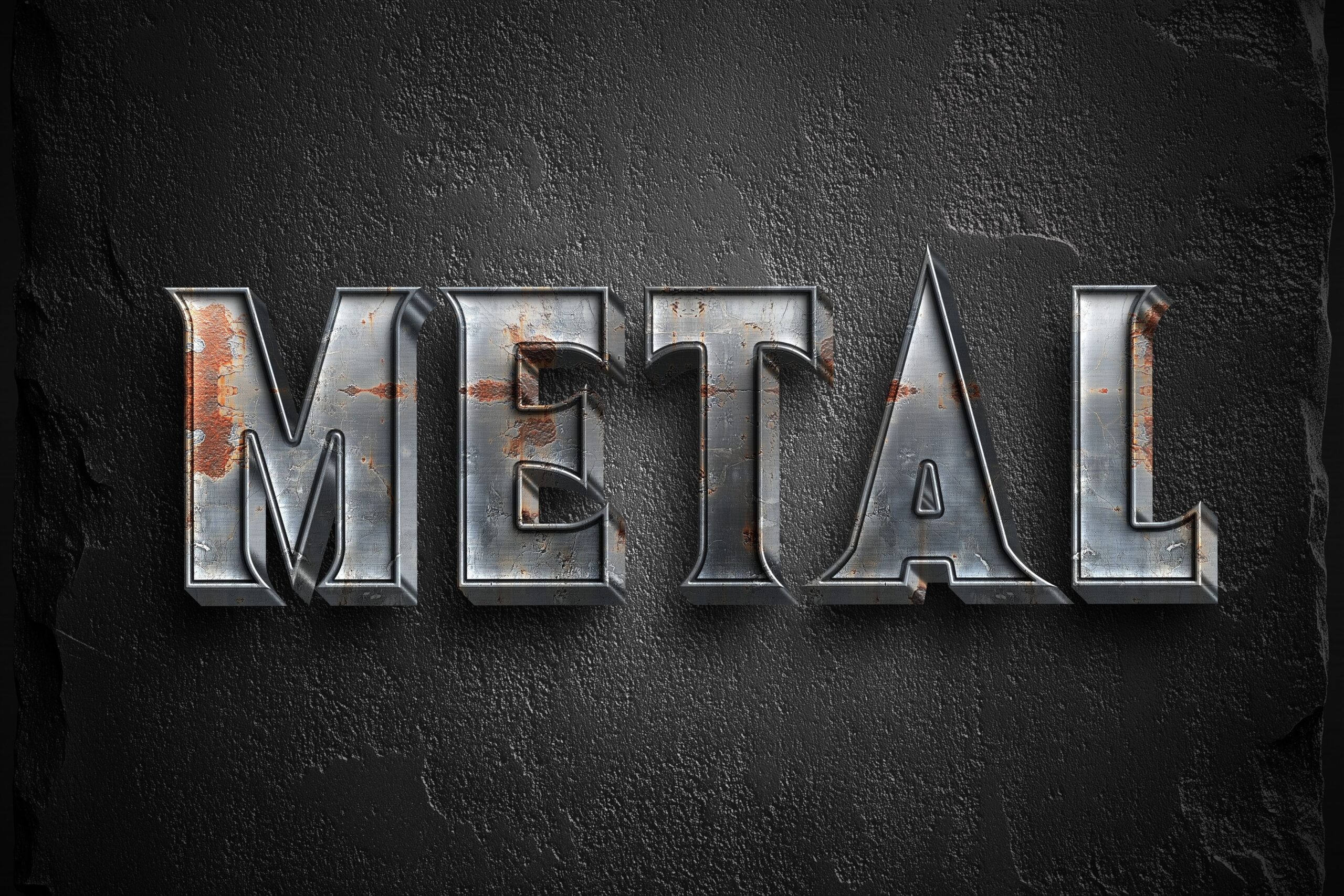Metal Movie Text Effect Editable PSD Free Download